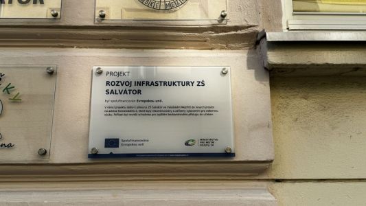 Cartel informativo de vidrio