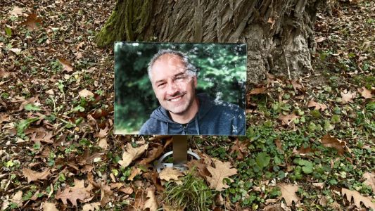 Foto de vidrio con soporte