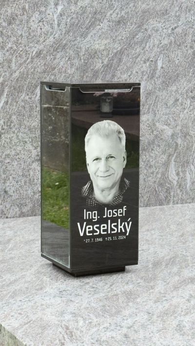 Vidrio para una tumba