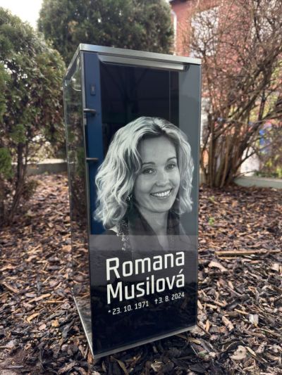 Linterna XL con rostro en acabado de acero inoxidable