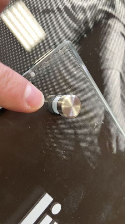 Fotografía en trama sobre vidrio